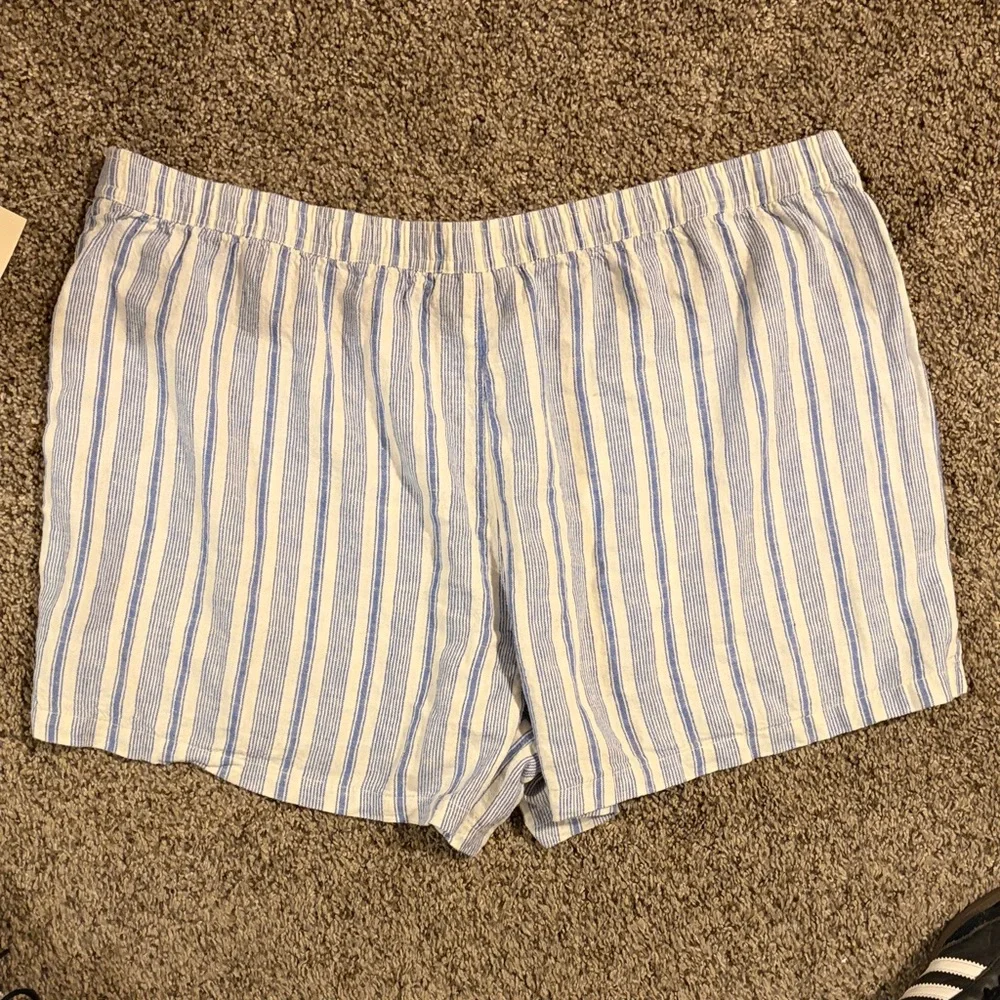 Universal Thread Blue and White Striped Shorts